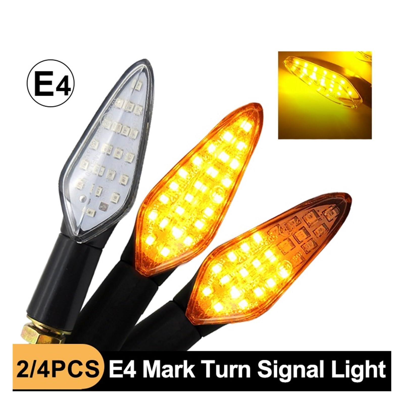 Di Direzione Per Moto Omologati E4 Lampeggiatore Per Moto Con Marchio E Relè Integrato Per Luce A LED Indicatori Di Direzione A LED indicatoris direzione