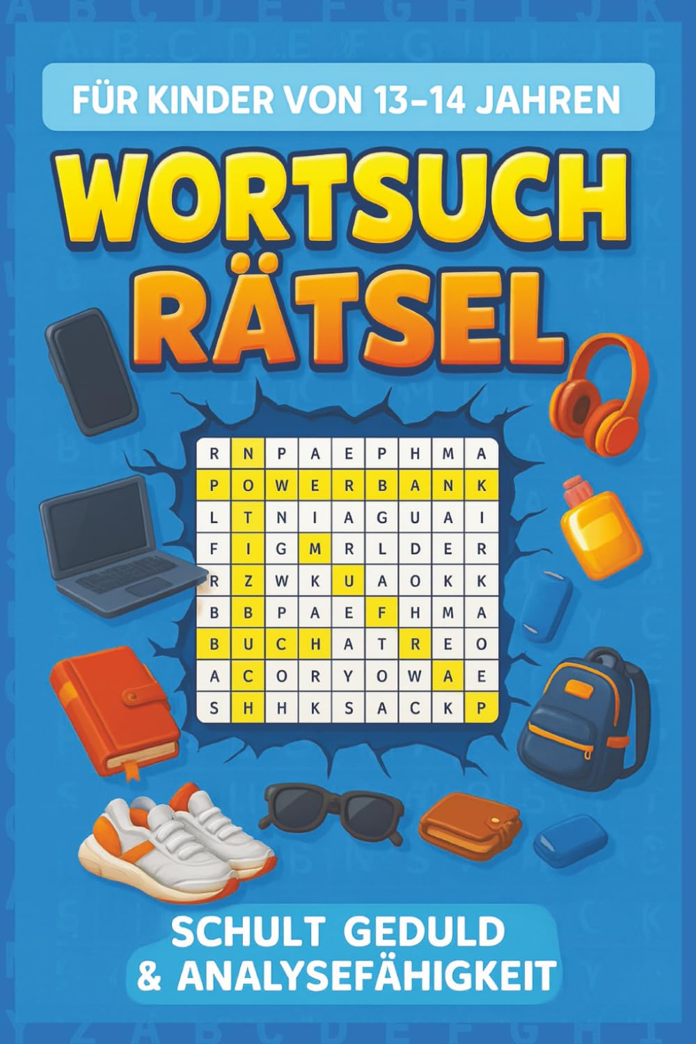 Wortsuchrätsel für Kinder von 13-14 JAHREN: 100 liebevoll gestaltete Rätsel mit großen Buchstaben und Illustrationen – schult spielerisch Geduld & ... & Jungen (Wortsuchrätsel nach Altersstufen)