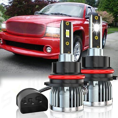 SYJIIP Compatible con bombillas para faros delanteros Dodge Dakota 2000 2001 2002 2003 2004, 2 bombillas 90079004HB5 para faros delanteros, kit de