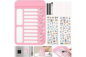 Audab Chore Chart for Kids: Magnetic Dry Erase Checklist Board