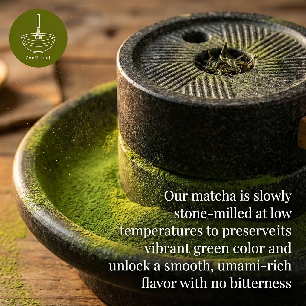 ZenRitual USDA Organic Ceremonial Matcha Green Tea Powder - 20 Single Serve Sticks - Sugar Free 100 Pure — view 5