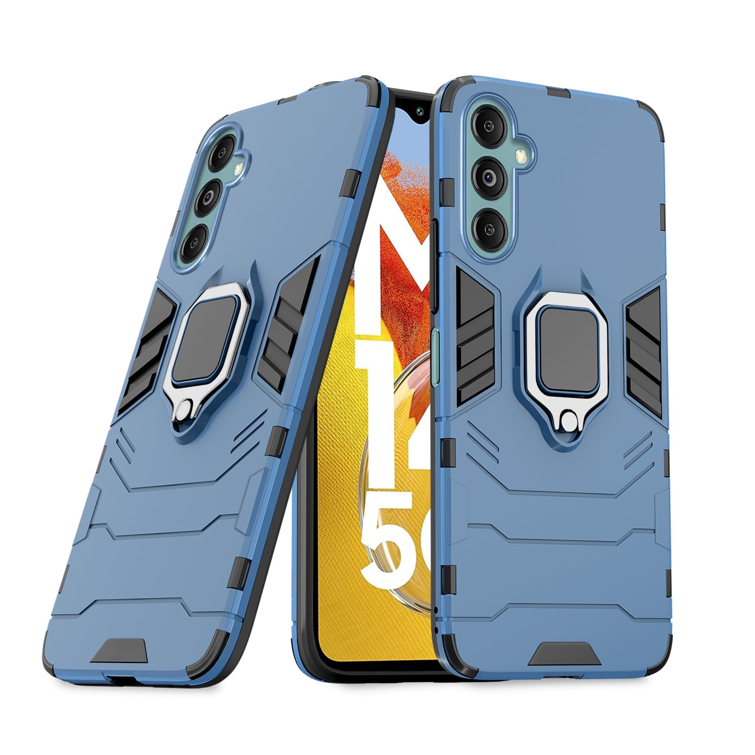 Pikkme Samsung Galaxy M14 5G Back Cover | D5 Tough Armor Bumper | 360 Protection Case | Ring Holder Stand Case for Samsung Galaxy M14 5G (Blue) (B0CBBJ8H46) Amazon Price History, Amazon Price Tracker