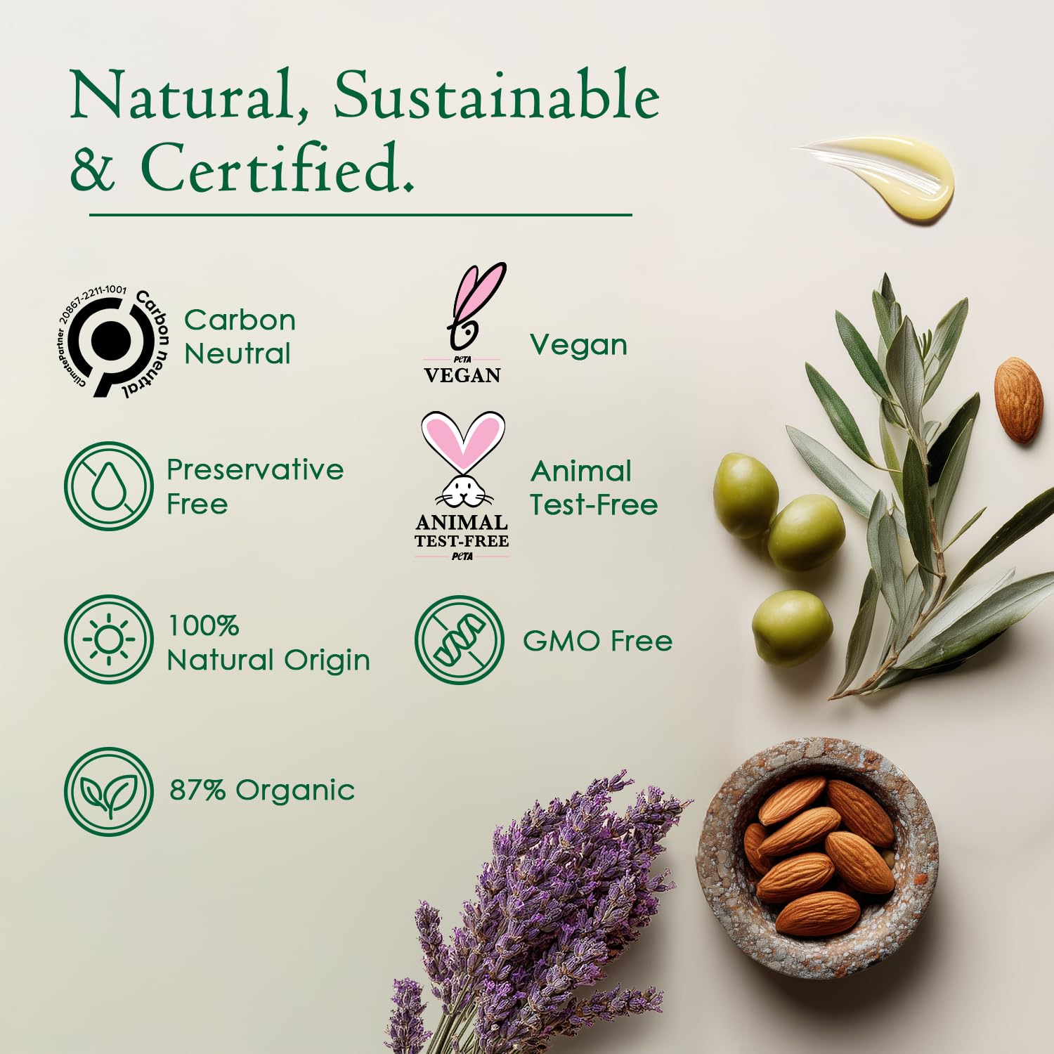 Ancient Greek Remedy Anti Aging Face Moisturizer for Women - Organic Face & Body Butter Cream for Dry Skin with Almond, Jojoba, Olive, Rosehip, Vitamin E & Lavender Oil. Natural Day & Night Cream