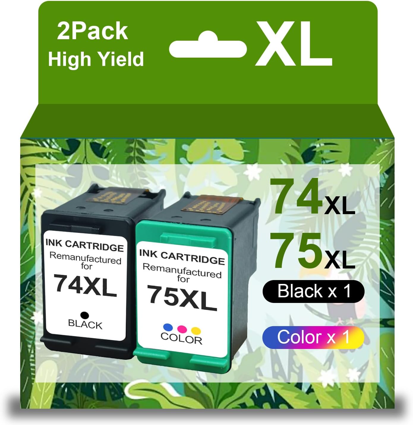 SRxBKC Cartucce Di Inchiostro Per 74 Xl E 75 Xl Neri E Colore - Foto 8