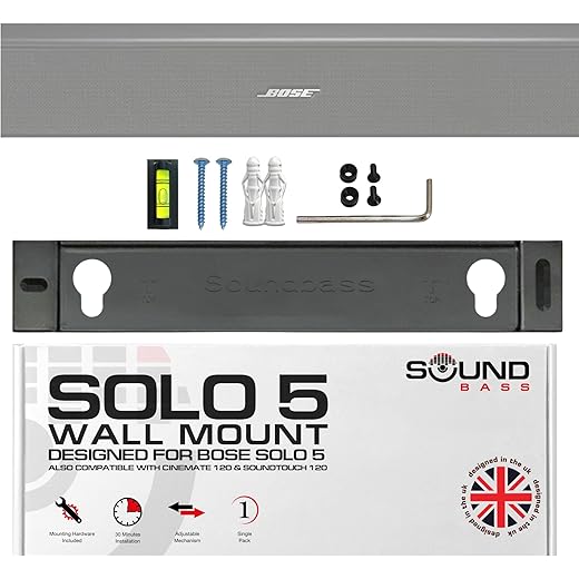 Sound Bass WB 120 Universal Soundbar Wall Mount Kit for Bose