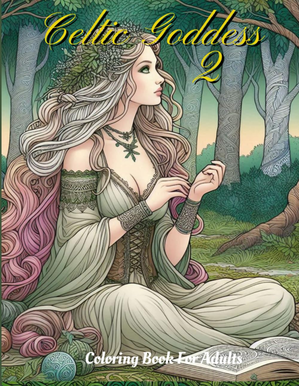 Celtic Goddess 2 - Coloring Book for Adults