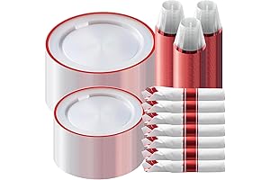 Party-Perfect Red Plates Disposable (350pc)