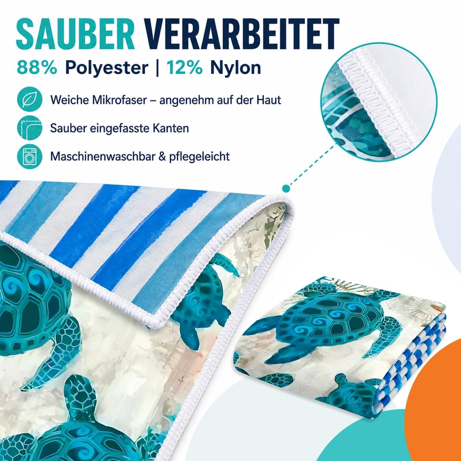 Strandtuch Groß Mikrofaser Badetuch XXL - Strandhandtuch Stranddecke Towel | 200x90 Sandfrei, Schnelltrocknend & Leicht Stranddecke mit Gummiband Strandhandtuch Beach Towel für Urlaub, Pool & Camping