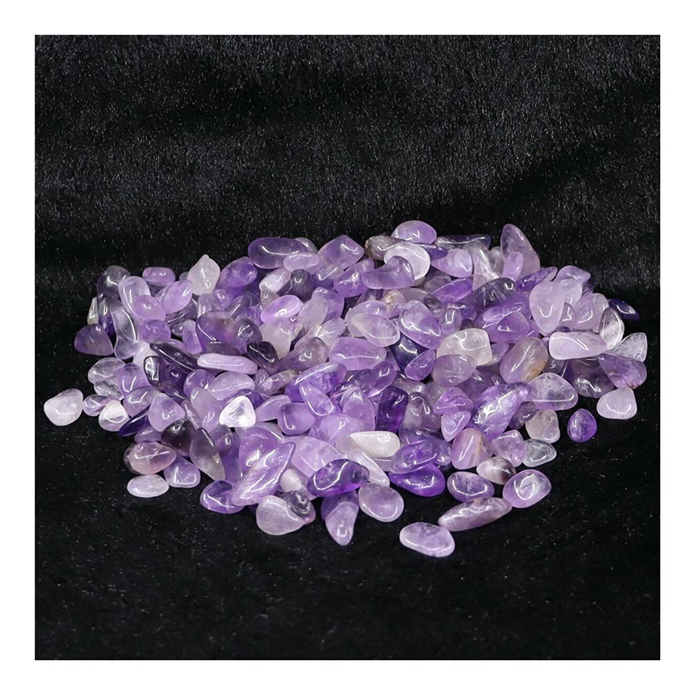 Regalo curativo Natural Amatista Grava Púrpura Cuarzo Grava Cristal Acuario Flor Jardín Curación Energía Piedra Decoración for Inicio Colecciones (Size : 500g)