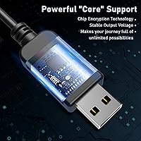 Vista 2 de Cable detector de radar, cable USB a RJ11, para Escort Radenso XP Uniden Beltronics Cobra Whistler Radar Detector, Cable de alimentación de repuesto