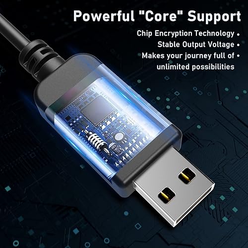 Miniatura 2 de Cable detector de radar, cable USB a RJ11, para Escort Radenso XP Uniden Beltronics Cobra Whistler Radar Detector, Cable de alimentación de repuesto