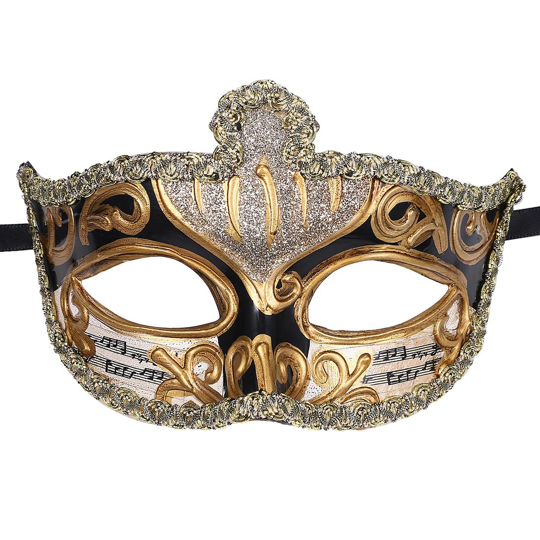 Caiguoer Máscara veneciana para hombre, disfraz veneciano, Halloween, carnaval, fiesta, noche, graduación, baile, bar, disfraz, accesorio