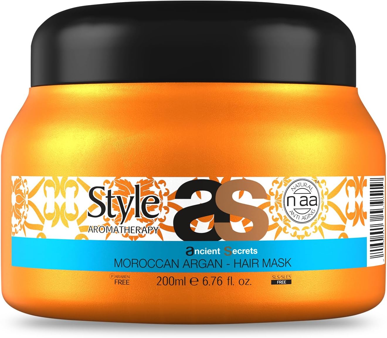 Style Aromatherapy Professional Moroccan Argan Hair Mask with Argan Oil & Antioxidants | for Smoother, Softer & Shinier Hair | Controls Dull, Dry & Frizzy Hair| for All Hair Types | 200ML