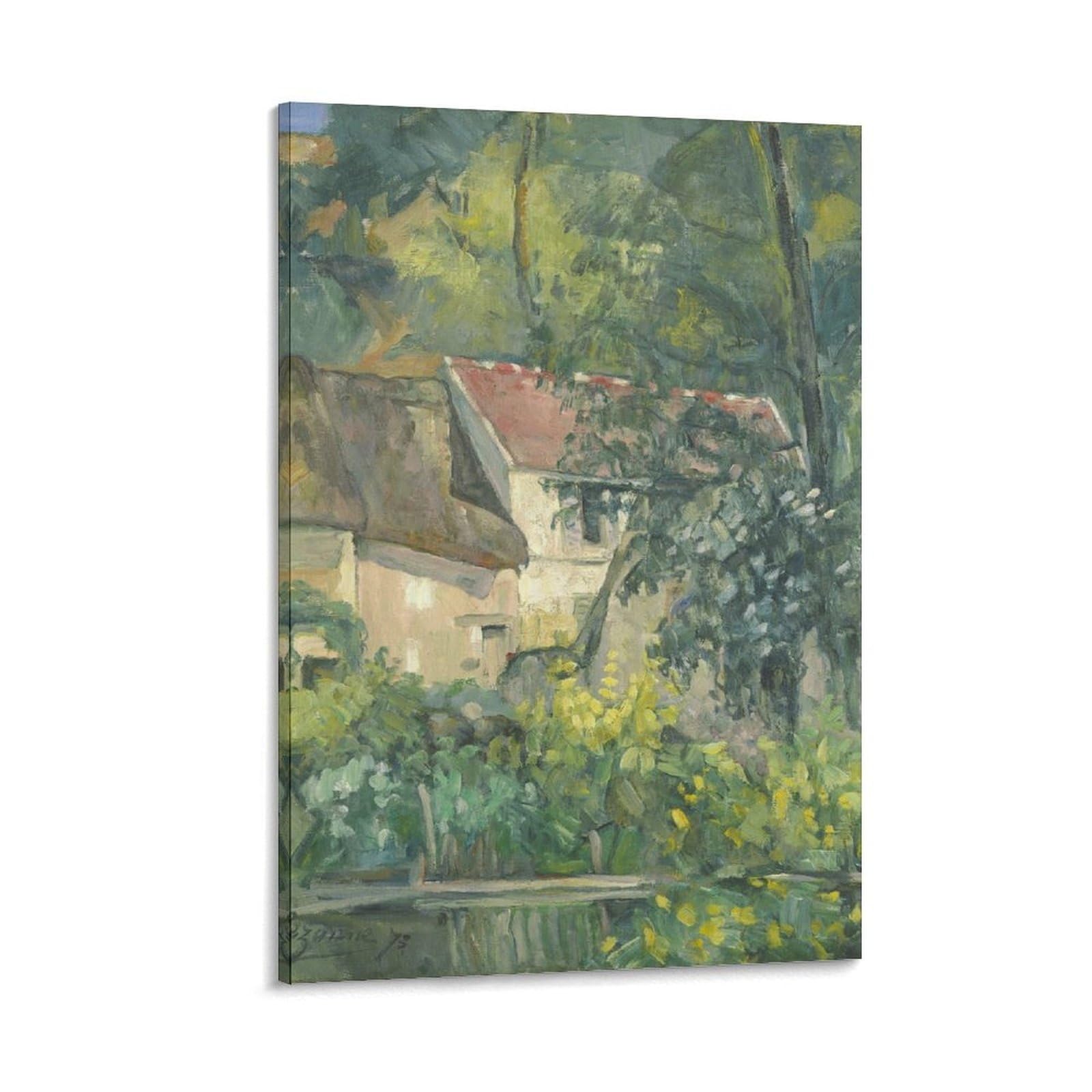 SXDMOUBK House of Père Lacroix, 1873 by Paul Cézanne Wall Art Prints Poster Painting Canvas Living Room Bedroom Decor 20x30inch(50x75cm)