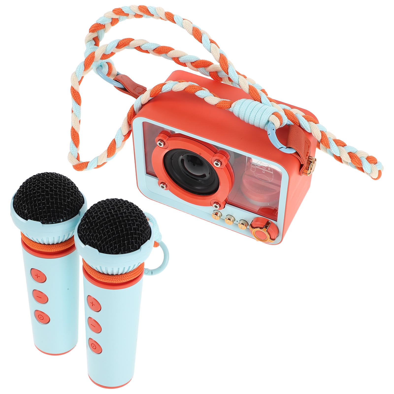Lurrose Altavoz Inalámbrico Mini de Karaoke, Micrófono y Altavoz Portátil de Abs, Conexión sin Cables, para Fiestas en Casa y Uso Doméstico
