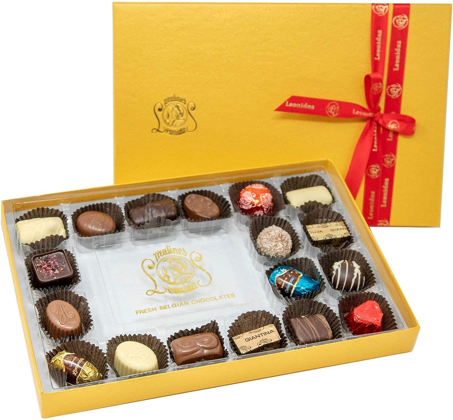 Leonidas Belgian Chocolate Rectangular Gift Box – 18 pcs. – Belgium Assorted Chocolate Rectangular Box Gourmet Gift