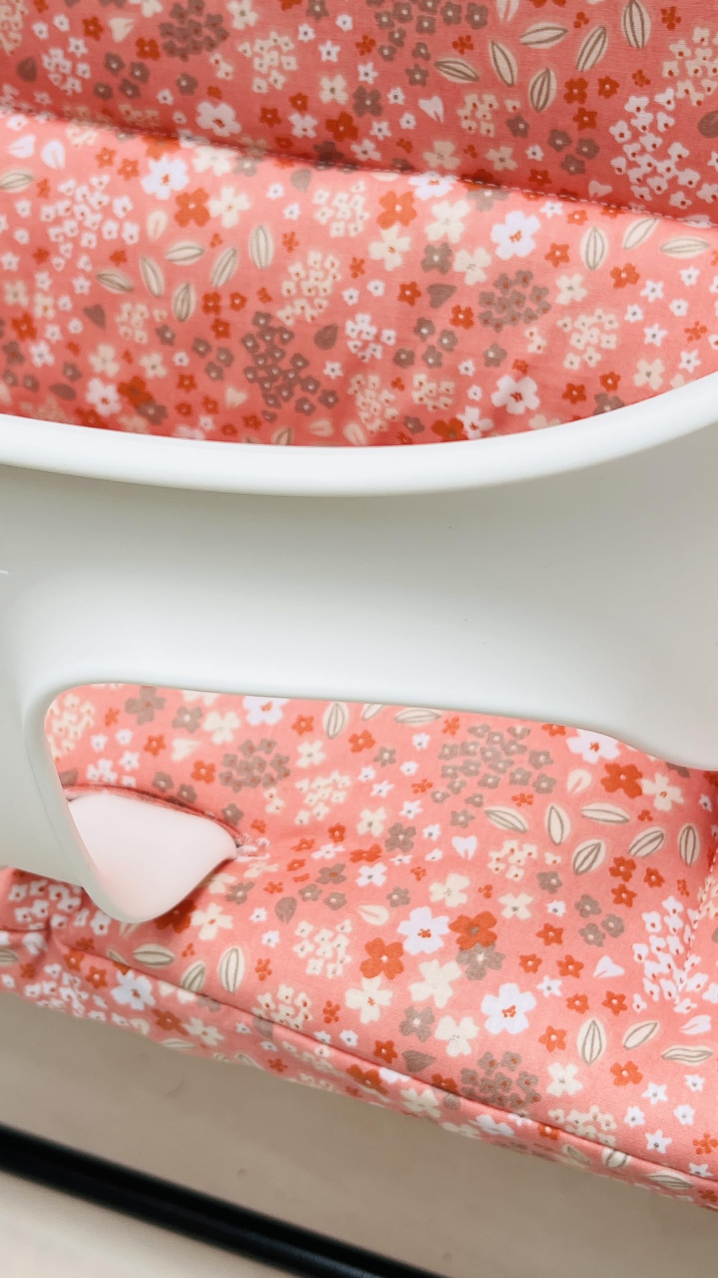 Blausberg Baby - Tripp Trapp Sitz-Kissen Set für Stokke Hochstuhl - /Polster/Sitzverkleinerer - Spring Korall Orange Rosa, Material Oeko-TEX Standard 100 Zertifiziert