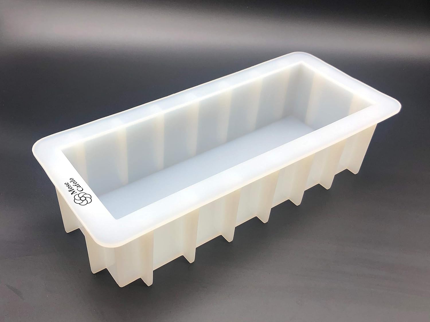 Mose Cafolo Loaf Soap Silicone Mold 10'' Rectangle White Mould DIY Handmade Swirl Making Tool