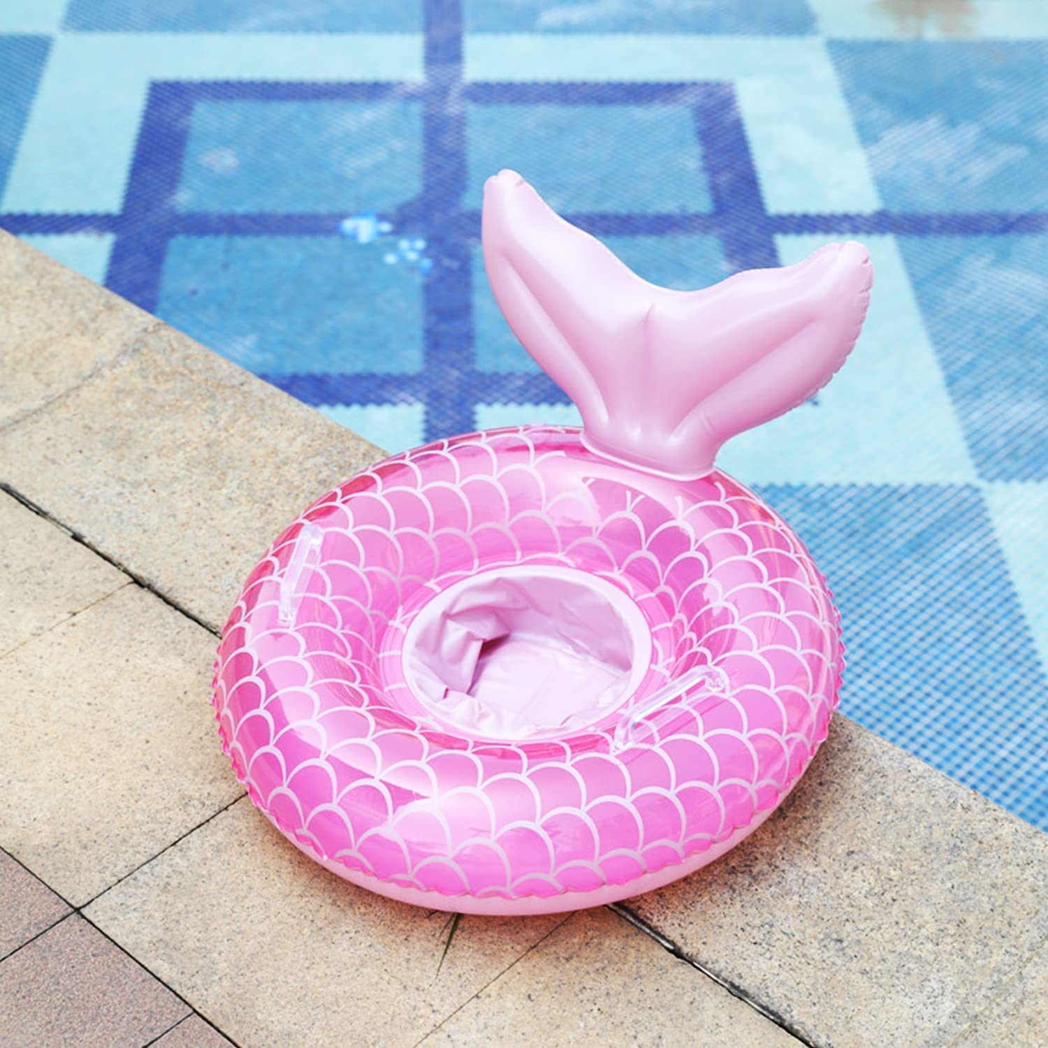 Pipihome Baby Anello di Nuoto per 6-36 mesi, Salvagente Neonato Gonfiabile per Bambini con Sedile, Ciambella Gonfiabile Accessori per il Della Piscina per Neonati e Bambini Piccoli