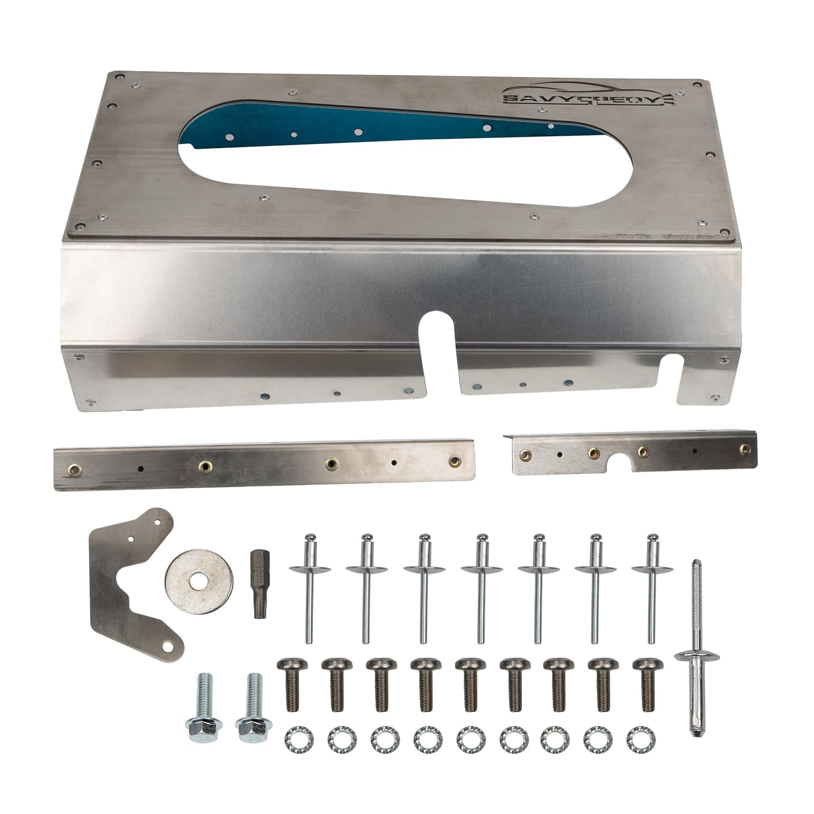 SAVYSPEDY Element Aluminum Catalytic Converter Protector Shield Compatible with Honda Element 2.4L 2003-2011 Catalytic Converter Protection Shield