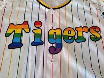 Amazon.co.jp: 阪神タイガースユニホーム レインボー刺繍 : スポーツ