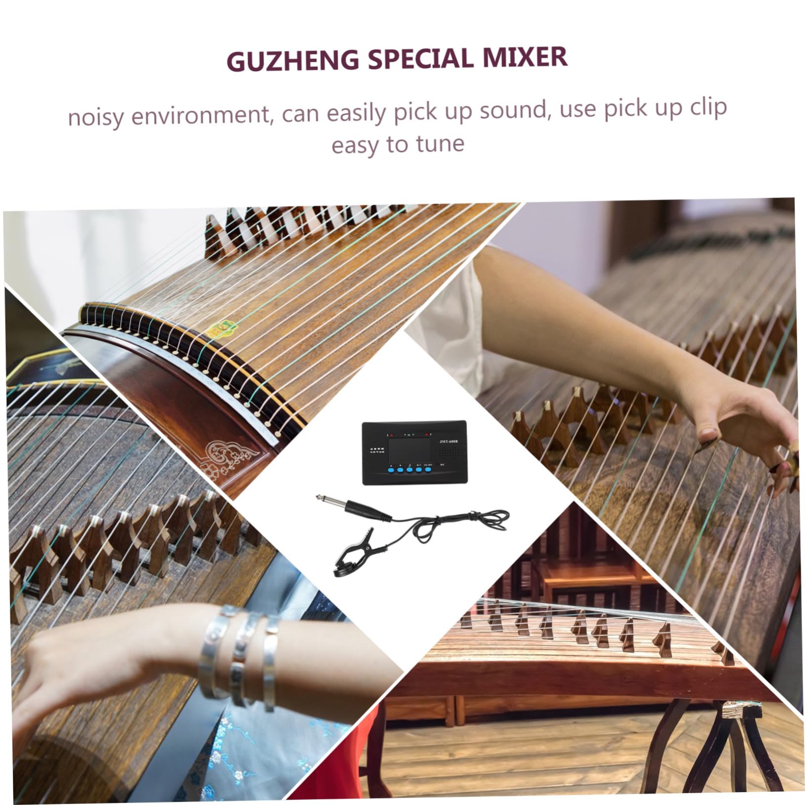 ibasenice 3juegos Afinador De Guzheng Profesional Metrónomo Accesorio Musical Práctico Para Instrumentos De Cuerda
