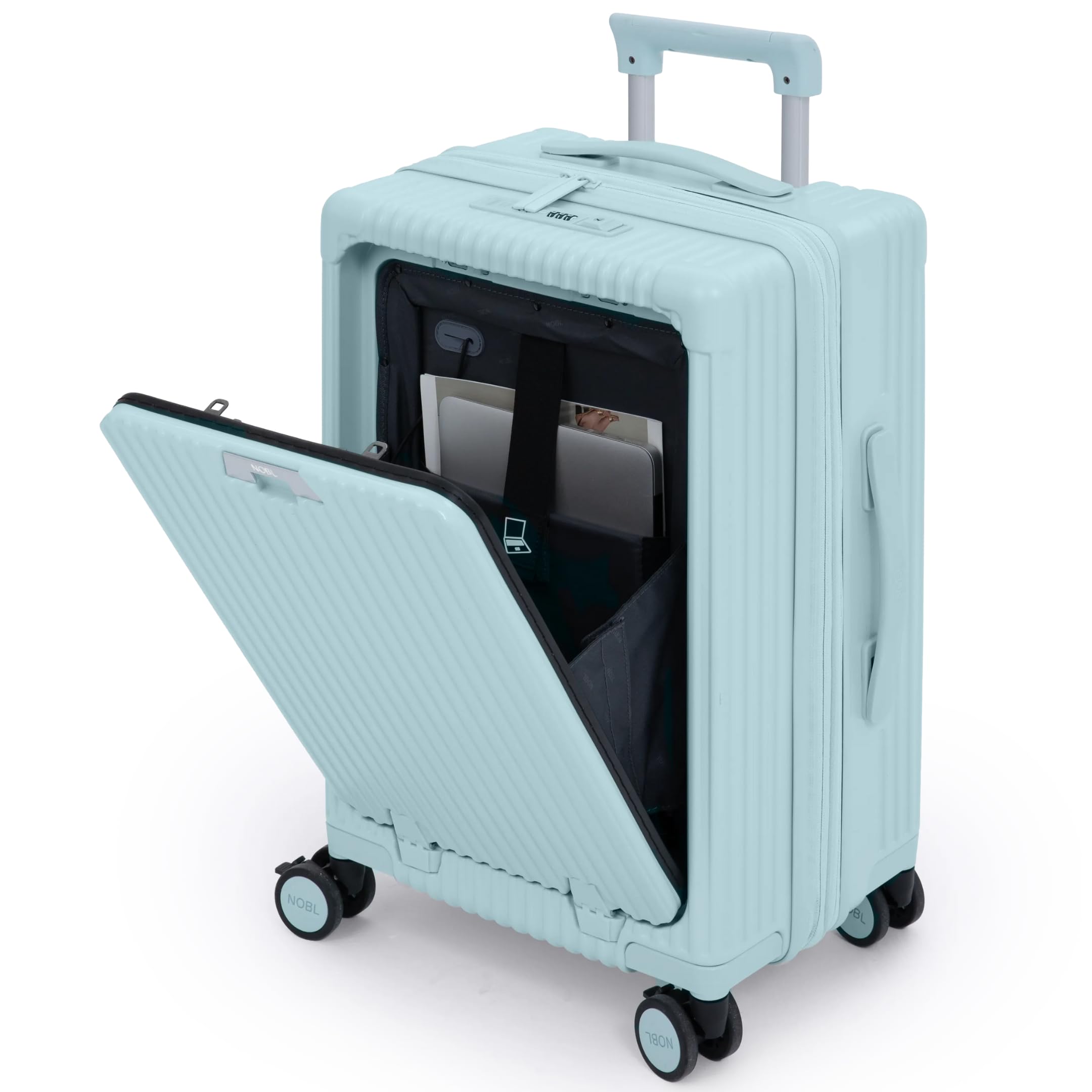 Amazon.com: Nobl Travel Carry on Expandable Luggage, Aluminum