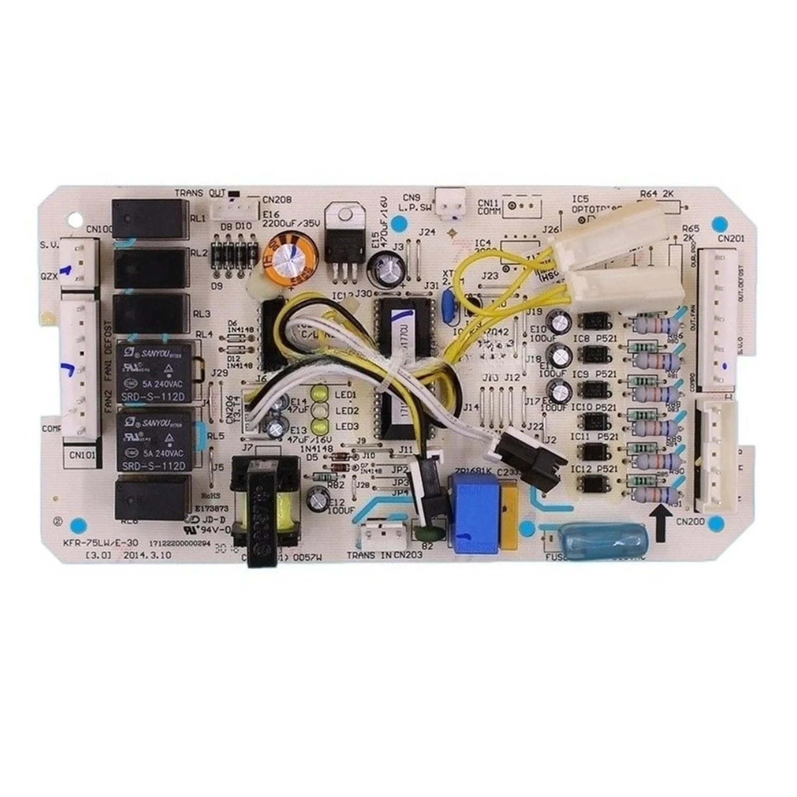 ZYMGNAHE KFR140W/S-520 KFR120W/S-590 Circuit PCB KFR-75LW/E-30 Outdoor Unit Control Board For Air Conditioner