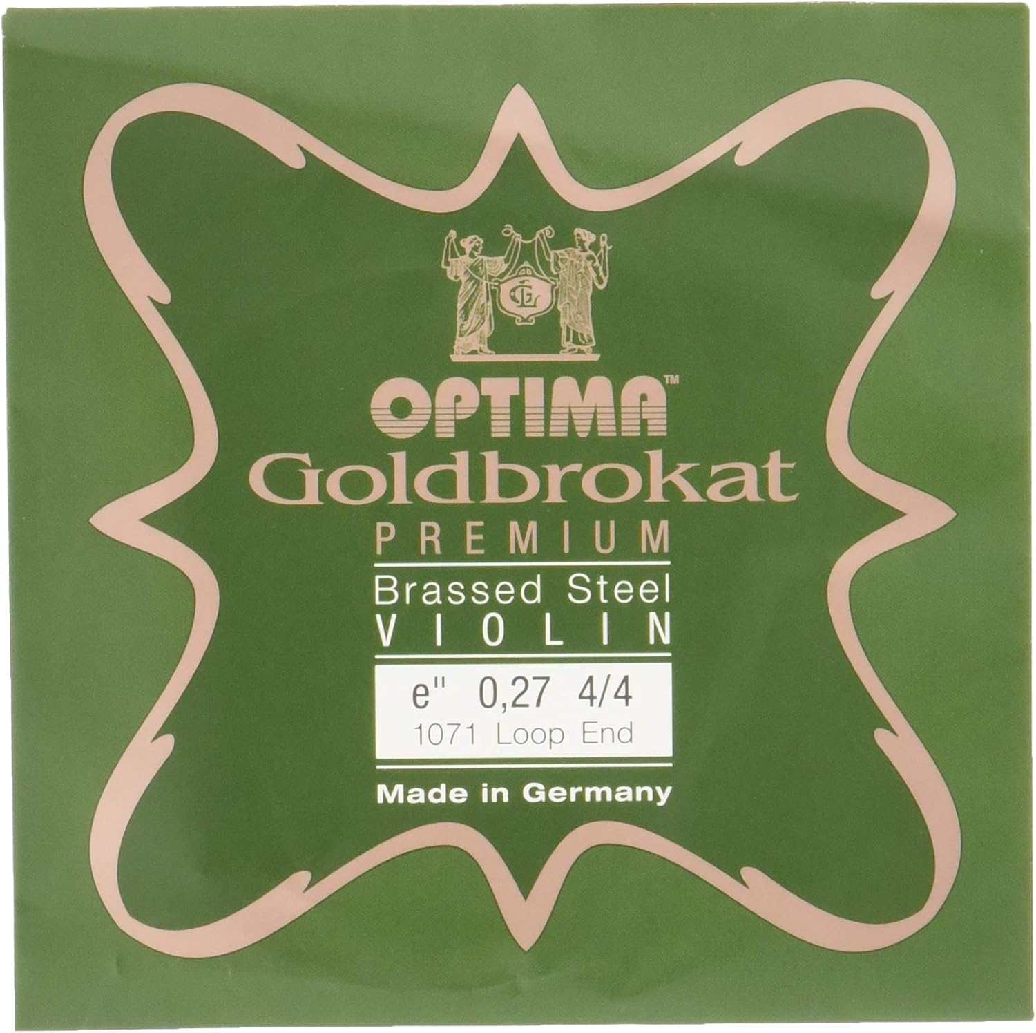 Gold Bro Cut Premium Brass Violin Strings E-Wire (0.27 Loop End)