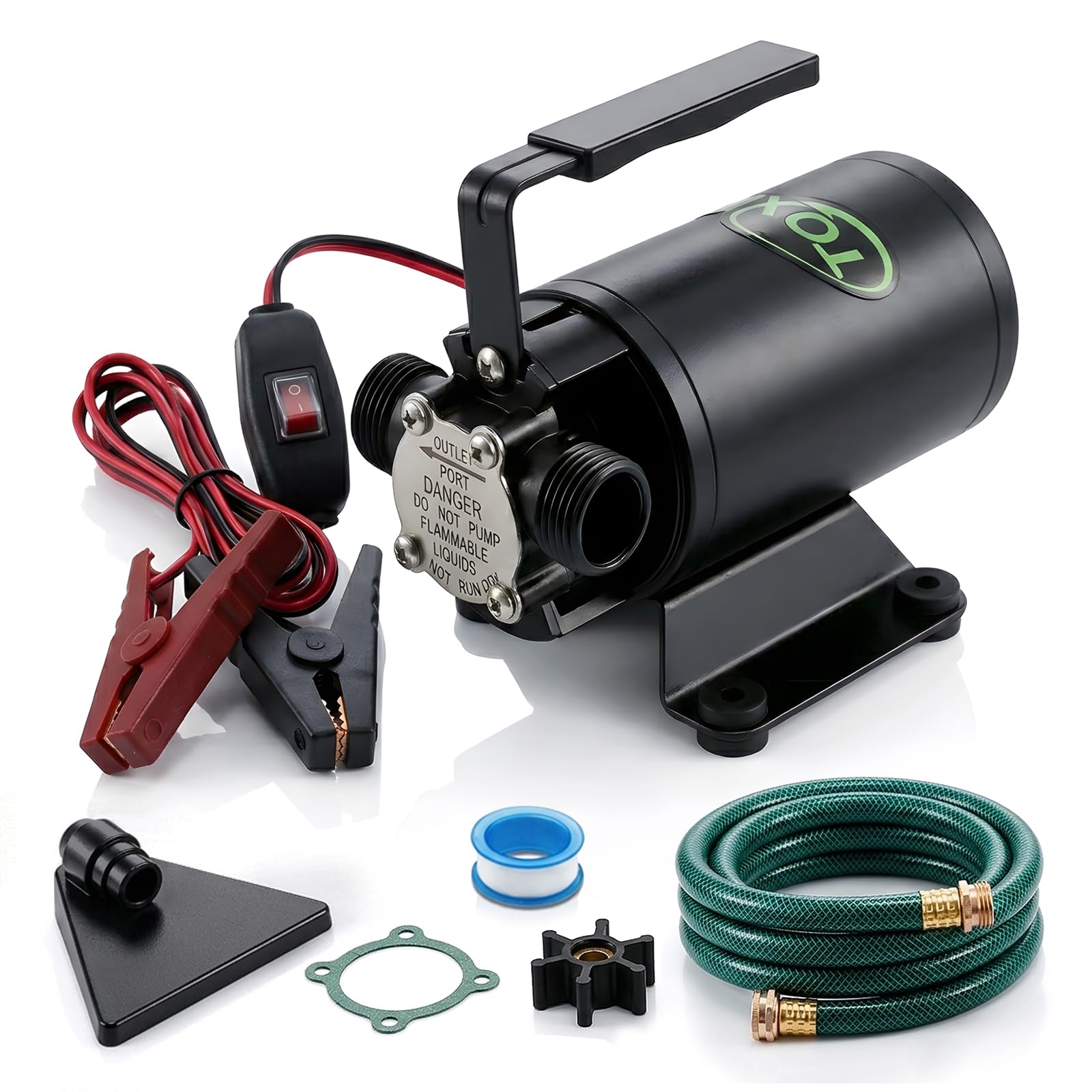 12V Water Transfer Pump 330GPH Self-Priming Utility Pump