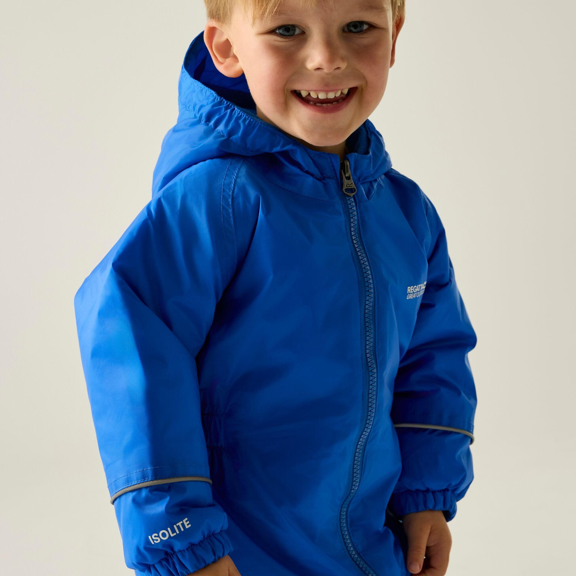 Regatta Splosh III Fleece Lined Waterproof All-in-one suit (Peony, 18-24 months)