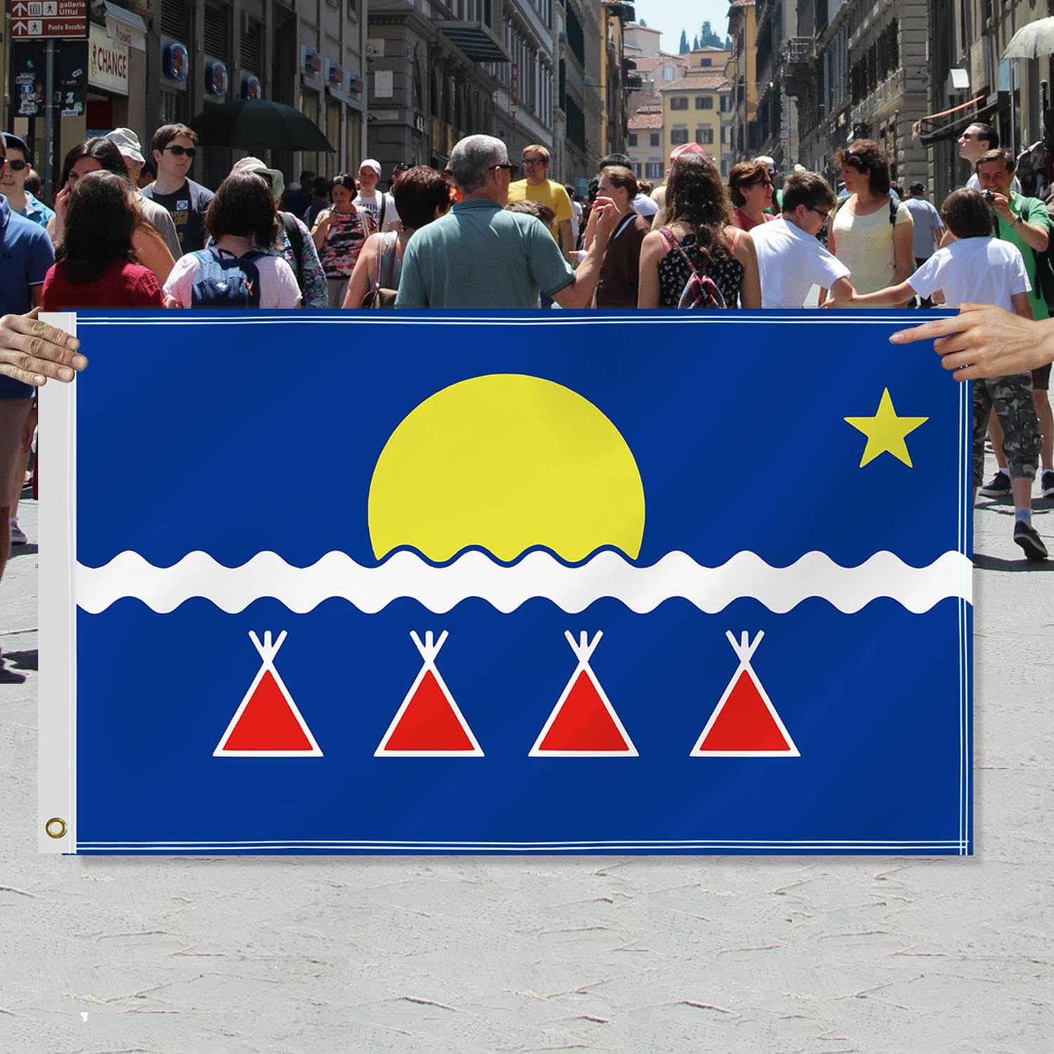 3×5 FT Tlicho Nation Flag,Large Флаг Тличо First Nations