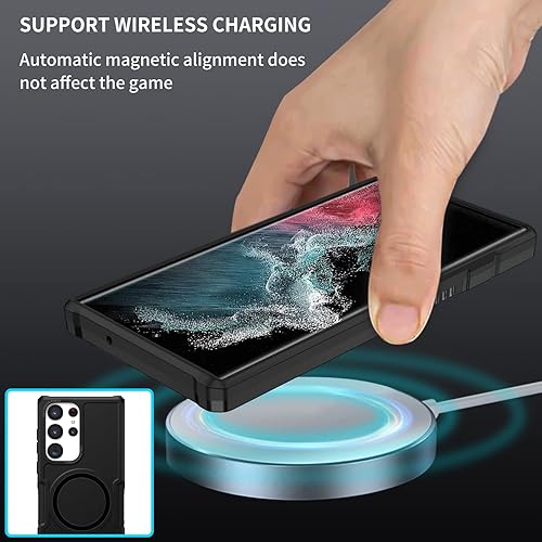 Miniatura 7 de Funda magnética para Galaxy Note 20 Ultra compatible con Magsafe Funda híbrida resistente resistente de alto impacto a prueba de golpes, funda