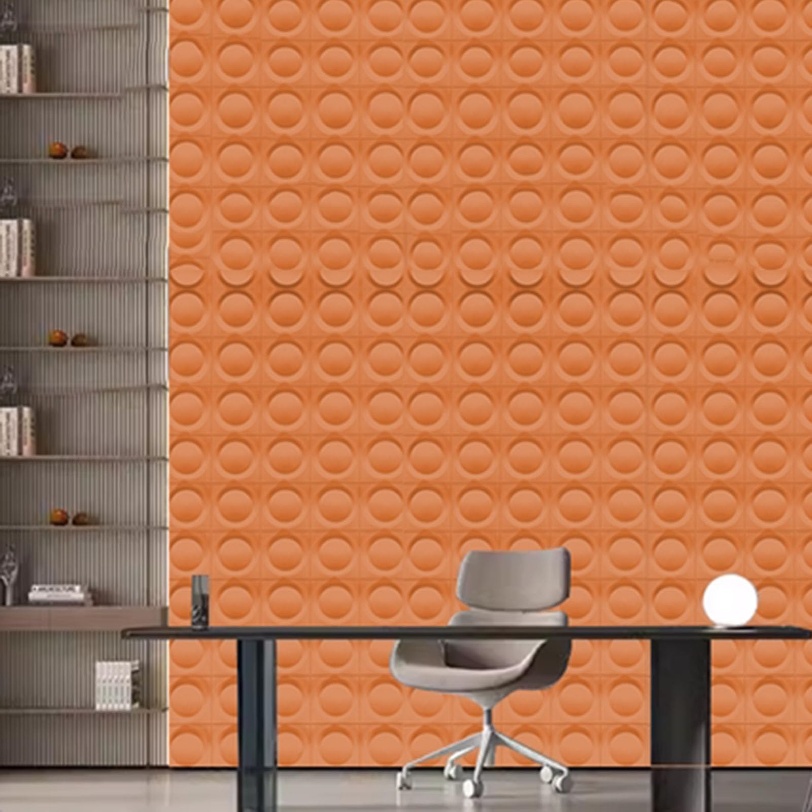 Paneles Paneles De Pared 3D Imitación Piedra, Revestimiento De Piedra Artificial De PU, Impermeables Y Ligeros, Bricolaje Fácil Para Pared De Acento, Decoración De Oficina(Style 9)