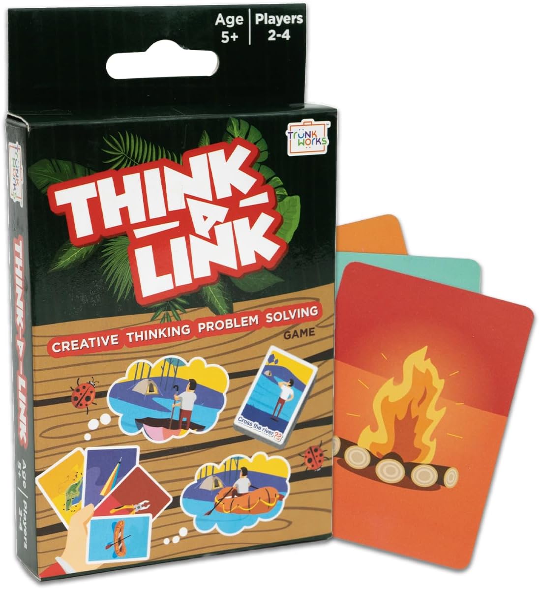 Think A Link Travel Card Game by TrunkWorks | Family Friendly | for Ages 5 and Above | Develops Creative Thinking, Problem Solving, Logic and Reasoning