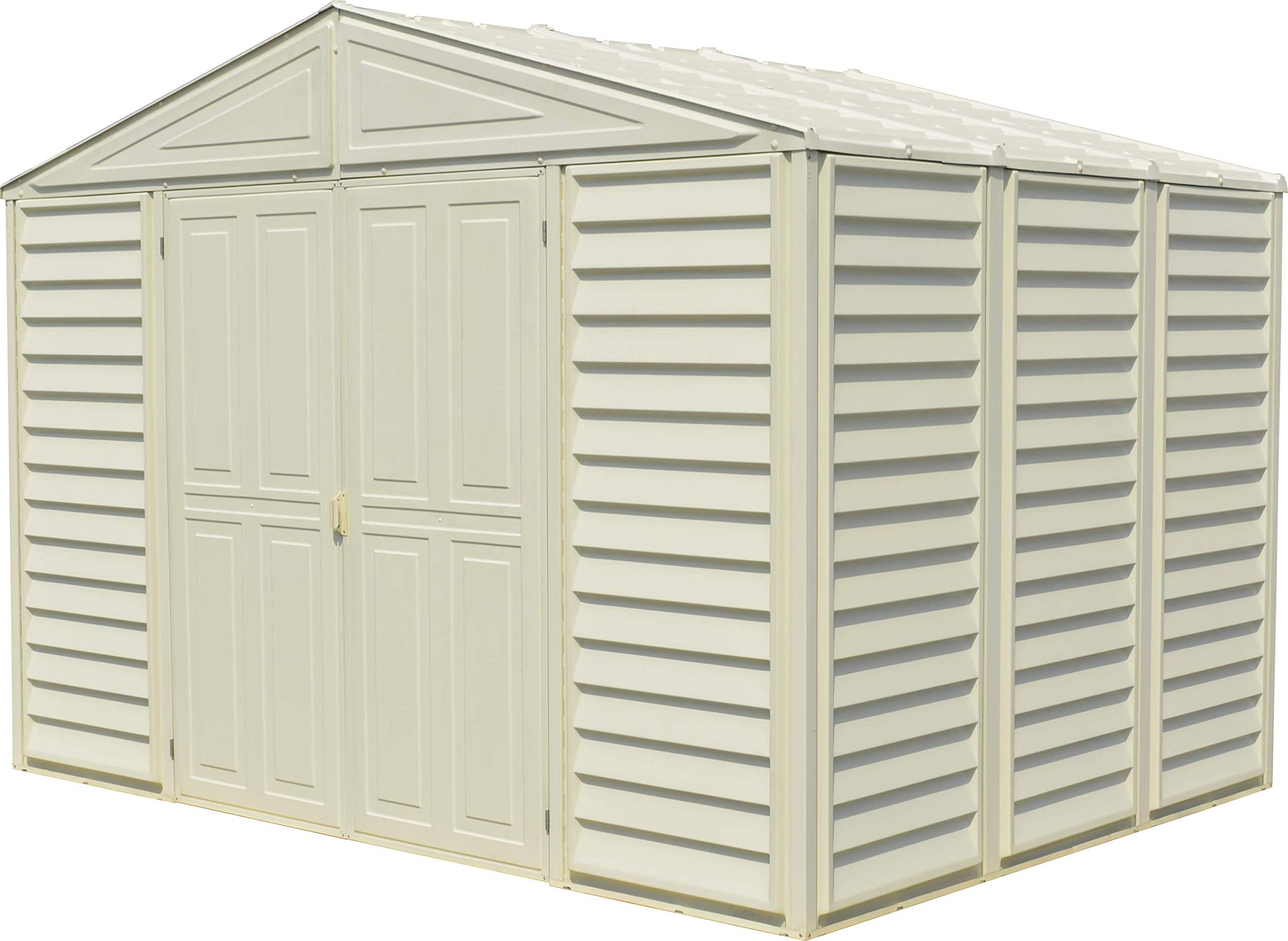 Buy Duramax Woodbridge 10.5 Ft. x 8 Ft. Vinyl Outdoor Storage Shed, Garden Tool Sheds Made of