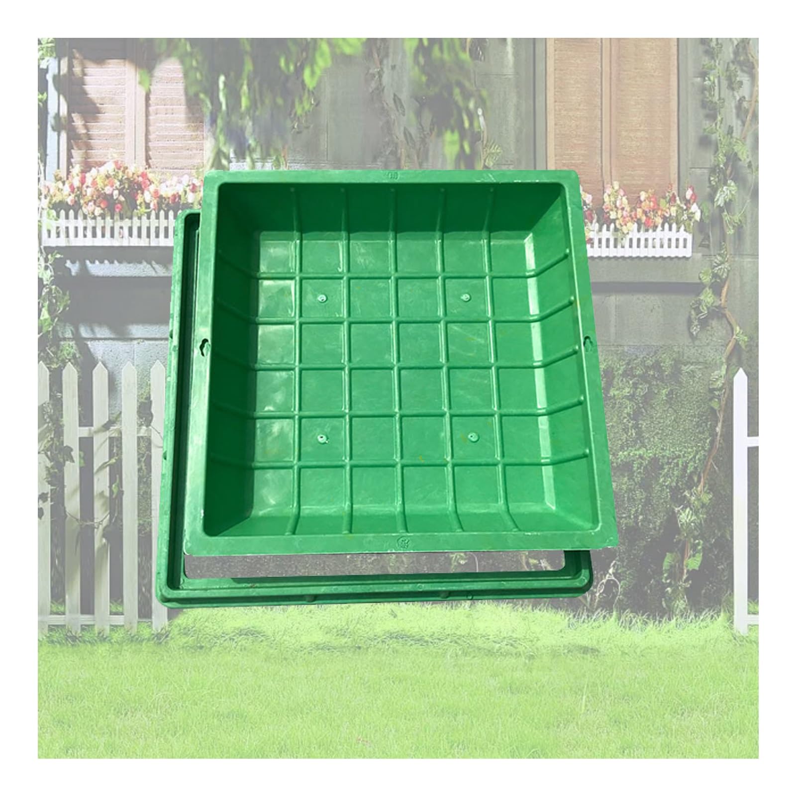 GBRSXYIP Invisible Manhole Cover Round Outdoor Sewage Basin Cover Decorative Lawn Cover 60x60CM (23.6x23.6IN) Heavy-Duty WeatherproofSafety Solution for Gardens and Yards