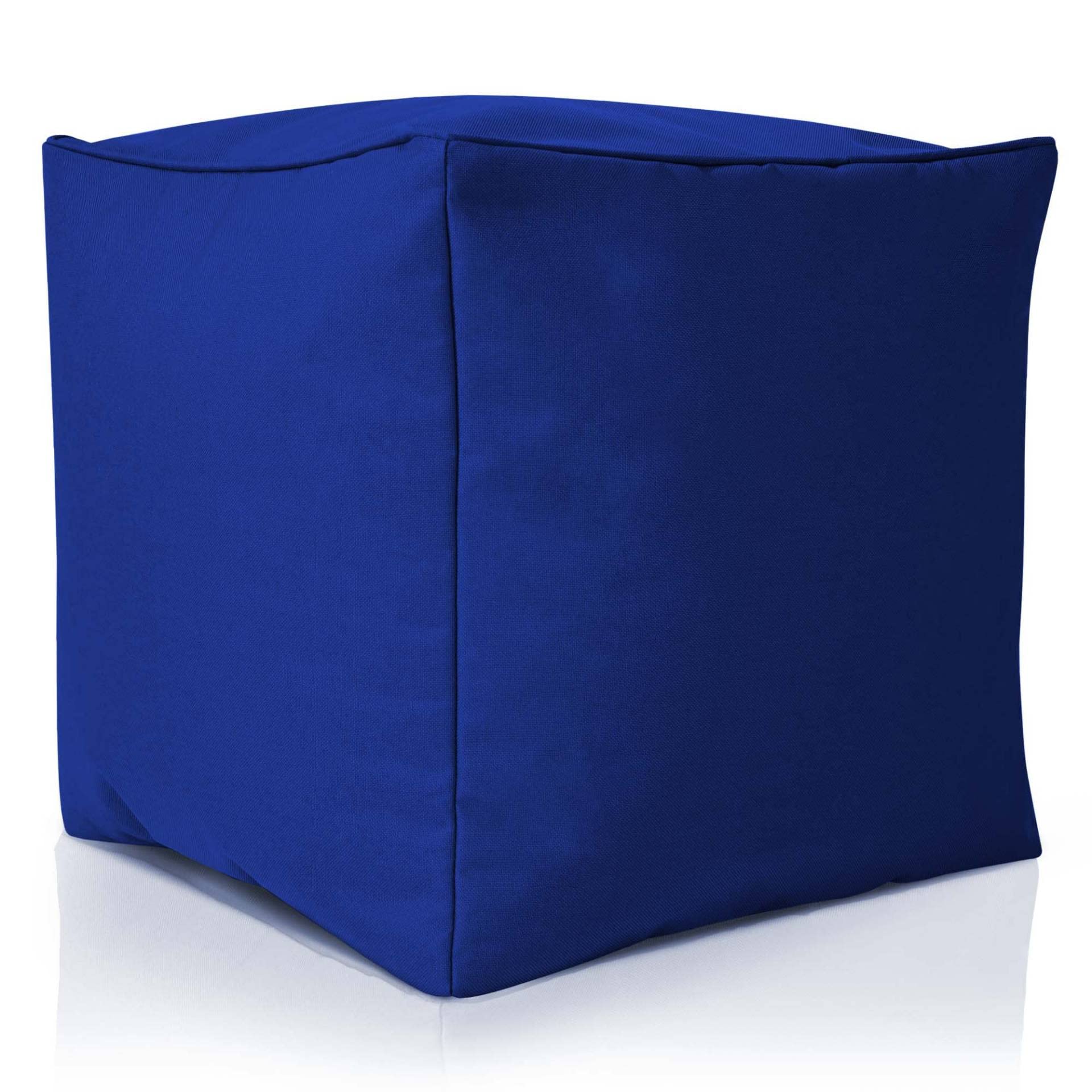 Green Bean Pouf-Tabouret 40x40x40cm Remplissage Perles EPS Coussin Pieds Chaise Sol Enfants Adultes Repose-Pieds Siège Tabouret Bleu