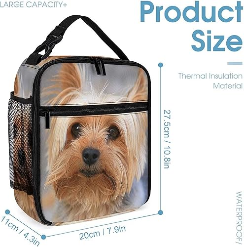 Miniatura 2 de Lindest Yorkies - Bolsa de almuerzo reutilizable para mujeres, hombres, oficina, picnic, viajes