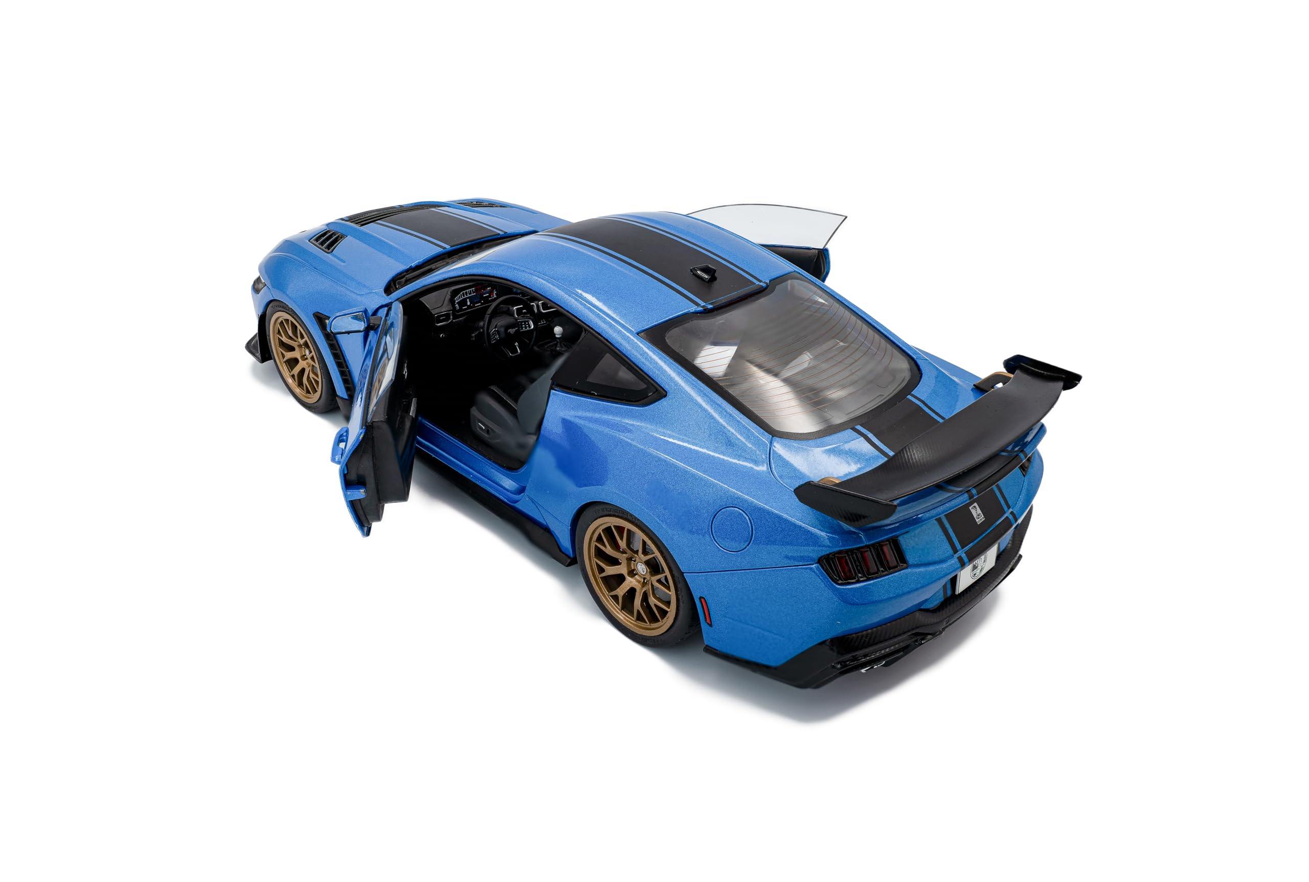 Solido Shelby Mustang Snake Race – 1:18 Modellauto in Blau, Premium Die-Cast Sammlermodell mit Racing-Look