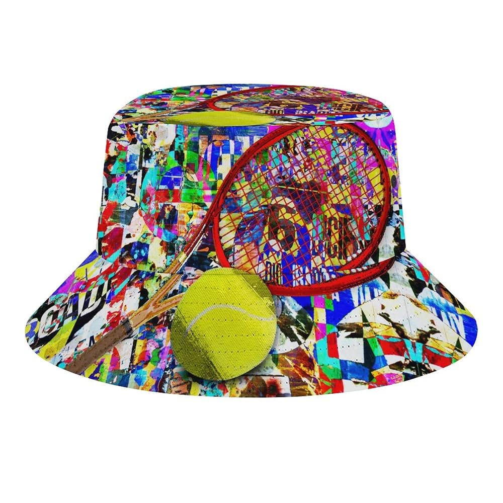 Fischerhut Mit Popcorn-Druck - Leichter Sonnenschutz Für Strand & Outdoor
