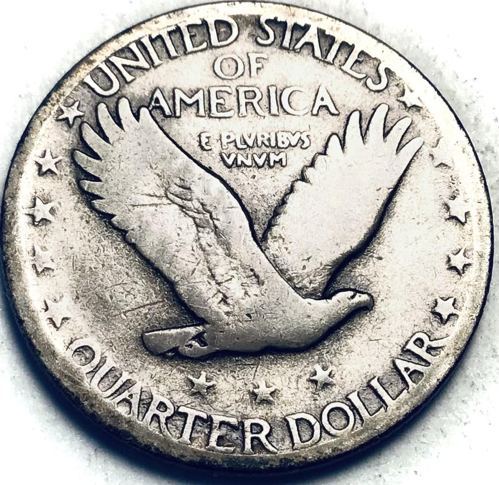 1927 D Liberty Standing Silver Quarter Seller Very Good