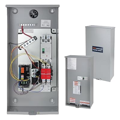 Universal 200A Automatic Transfer Switch with Power Management,Replacement for Generac RXSW200A3. Features a Rugged NEMA 3R Aluminum Enclosure for Outdoor use.