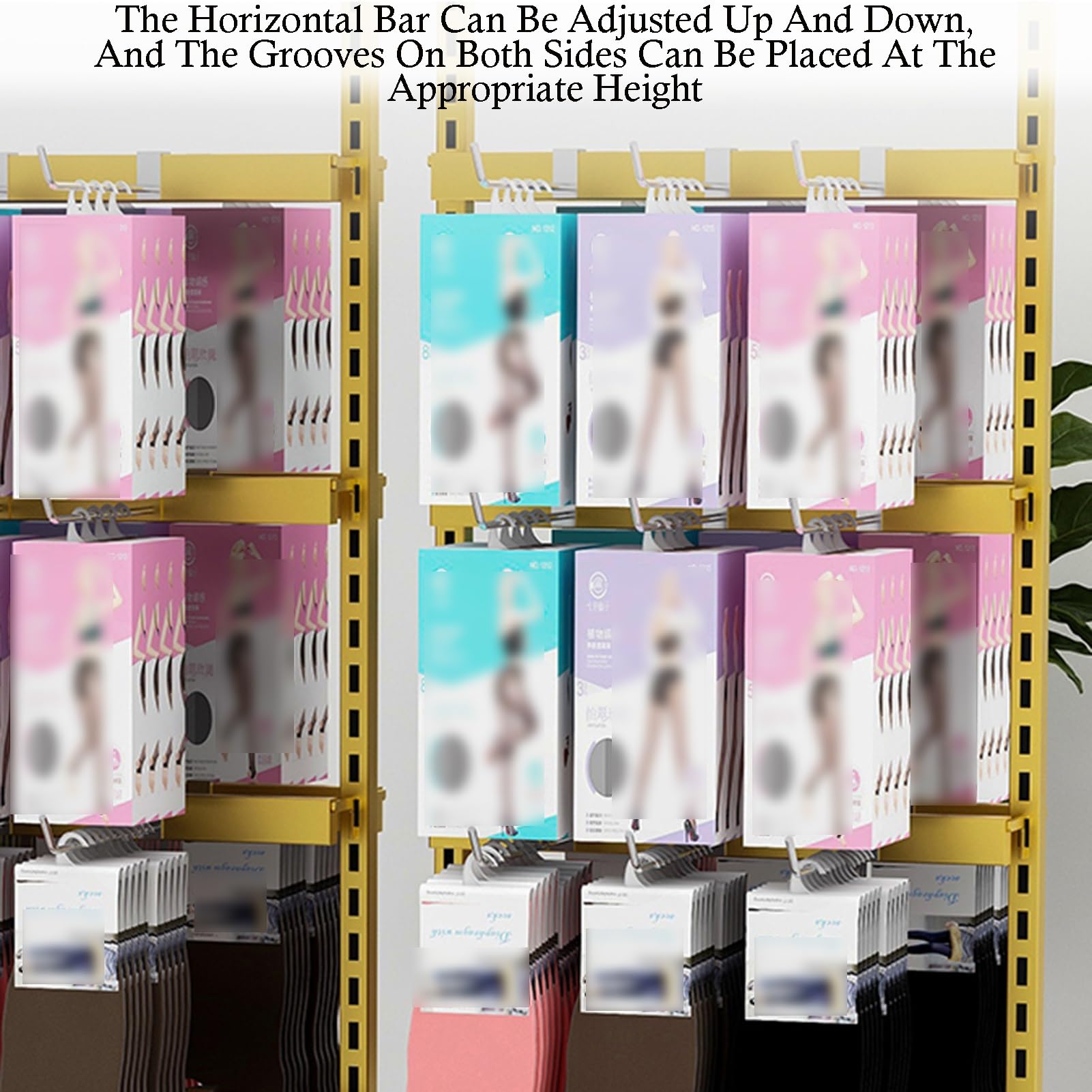 Amazon｜ディスプレイラック、4層省スペースフック棚、アクセサリー