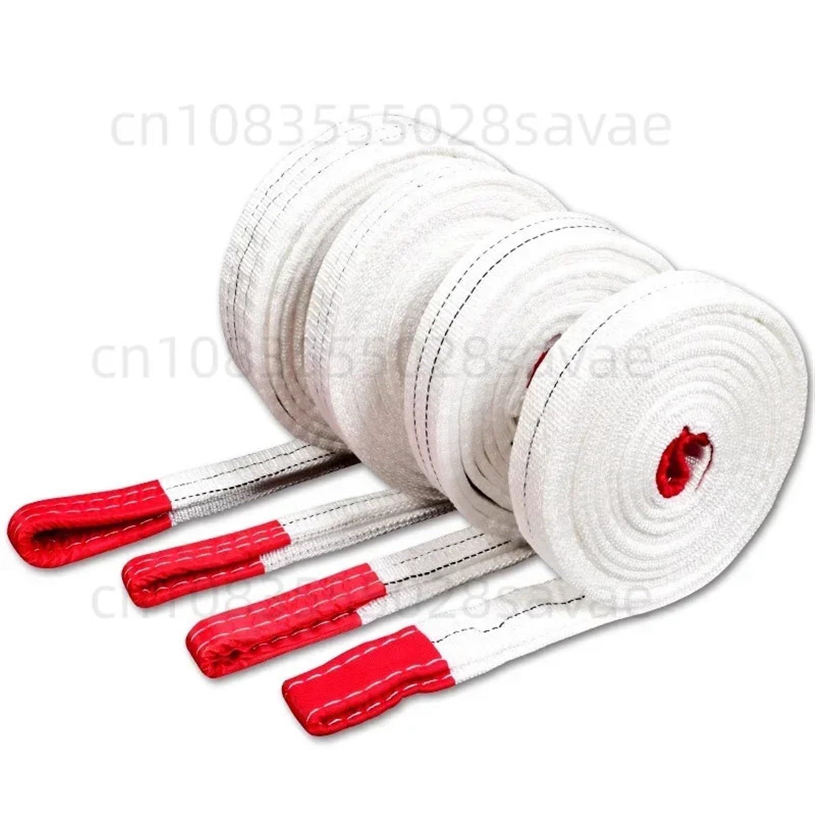Ein schwerer Gurt Hebeband Polyester Gurtband 4-lagig geflochten Flachriemen Ladelband 1-2 Tonnen 1-8 m(1 Tonnenlänge 1m)