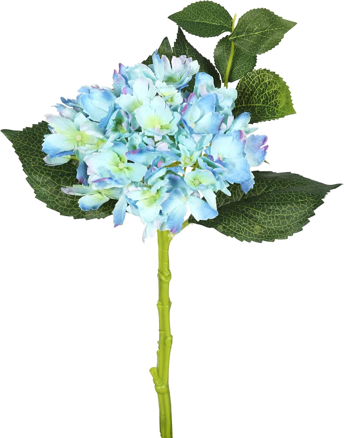 Vickerman 15" Short Stem Artificial Blue Hydrangea, Set of 3