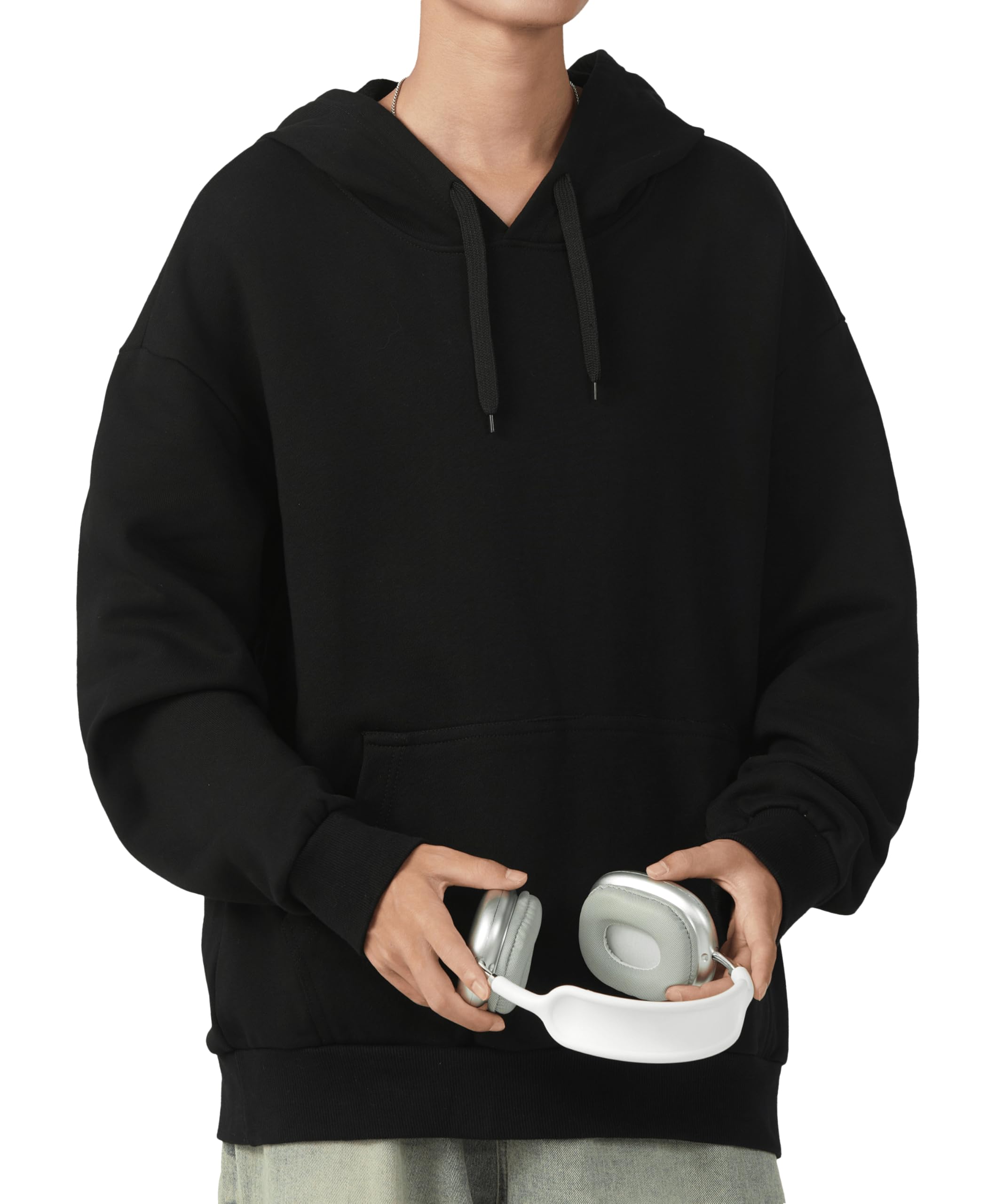 【63%OFF】【999円】 hxsnow メンズ 裏起毛 無地パーカー