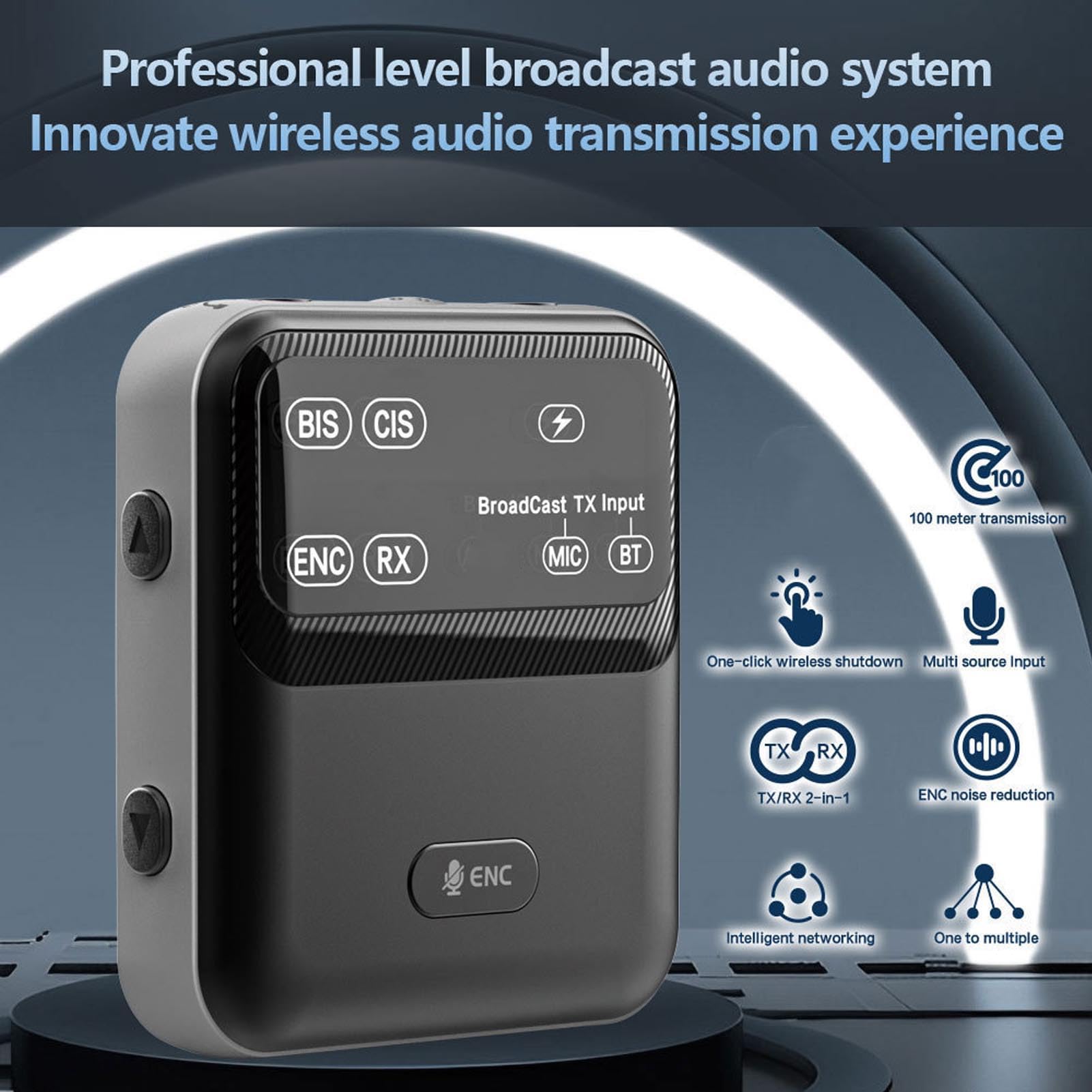 Sxhlseller Ricevitore Trasmettitore Bluetooth 6.0, Adattatore Audio Wireless 2 in 1 con Uscita e Ingresso Ausiliario da 3,5 Mm, Adattatore Trasmettitore Wireless per Aeroplani, Autoradio,