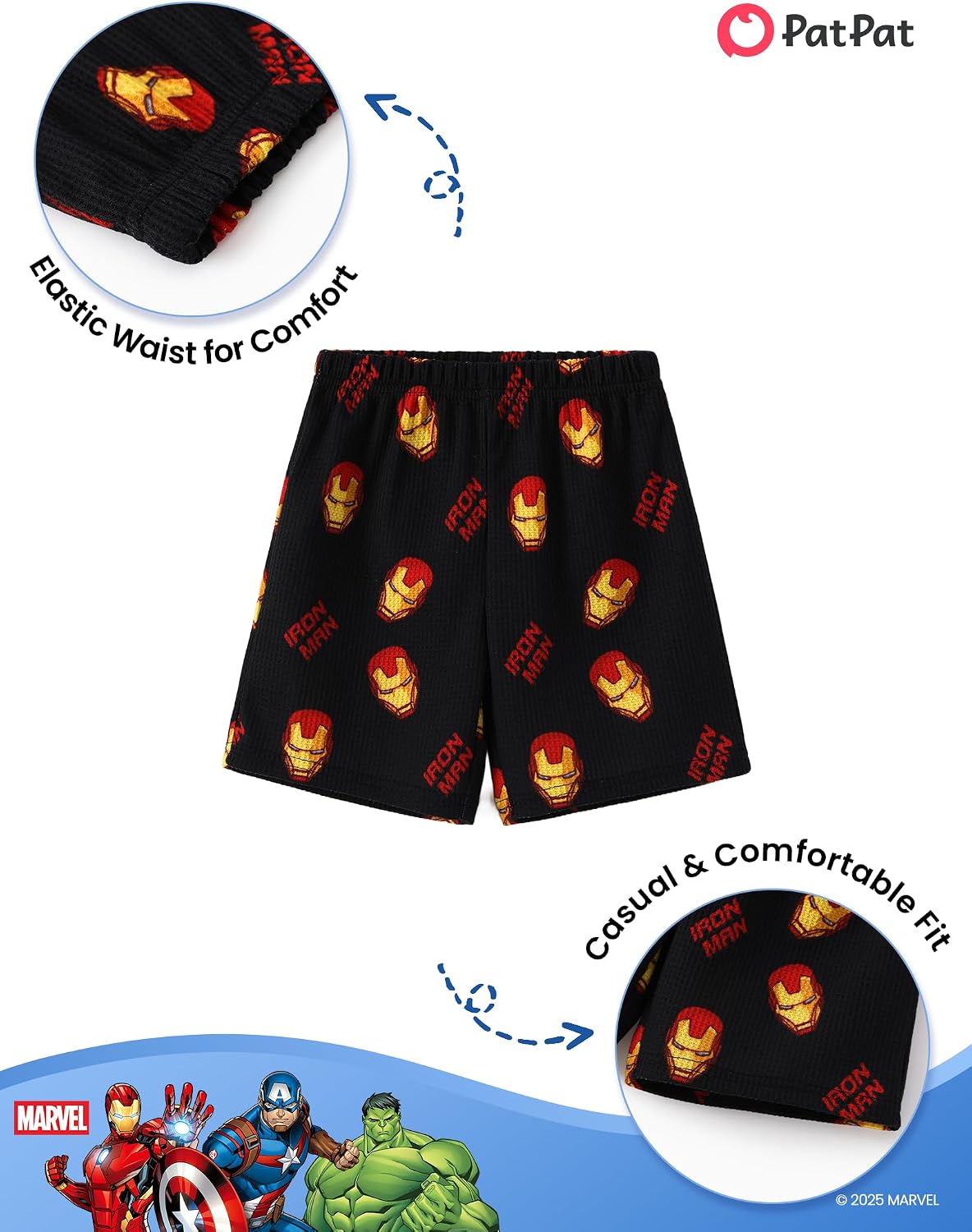 Disney Marvel Spiderman Boys Short Sets Kids Clothes Venom T-Shirt & Shorts Set Summer Outfit Athletic Apparel Suit 2-9 Years