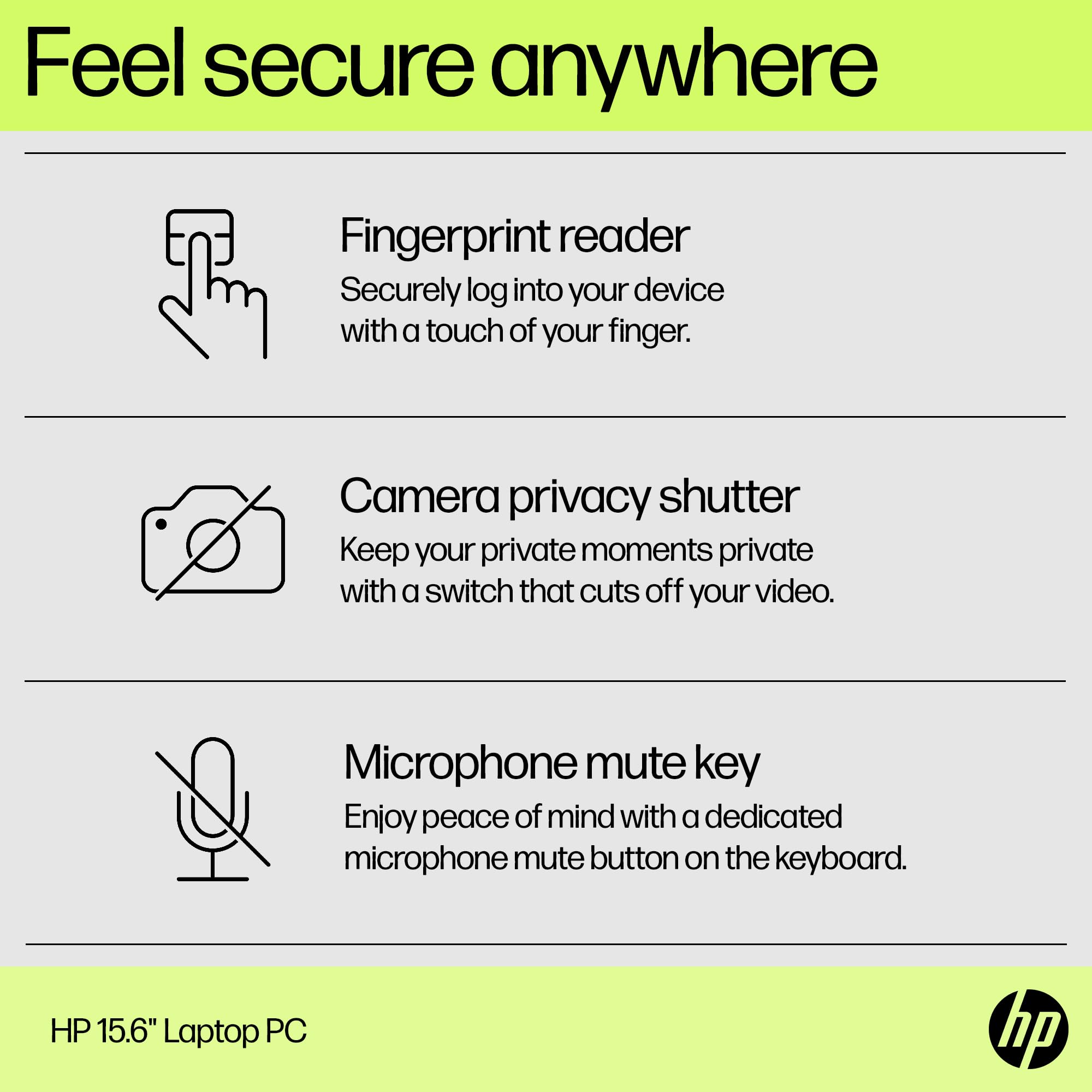 HP 15.6" Laptop | Intel Core i5 i5-1334U Processor | 16 GB RAM | 512 GB SSD | Intel Iris Xᵉ Graphics | FHD Display | Up to 9.75 hrs battery | Windows 11 | Dual Speakers | Natural Silver | 15-fd0072sa — view 9
